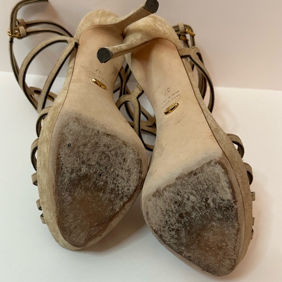 Sergio Rossi Tan Suede Size 37 - Picture 6 of 8